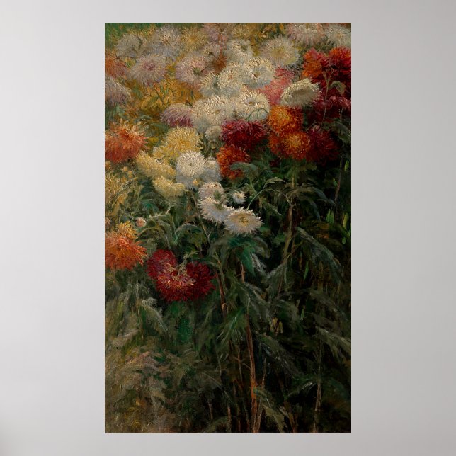 Gustave Caillebotte Chrysanthemums Poster (Front)