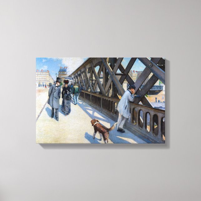 Gustave Caillebotte - Le Pont de l'Europe Canvas Print (Front)