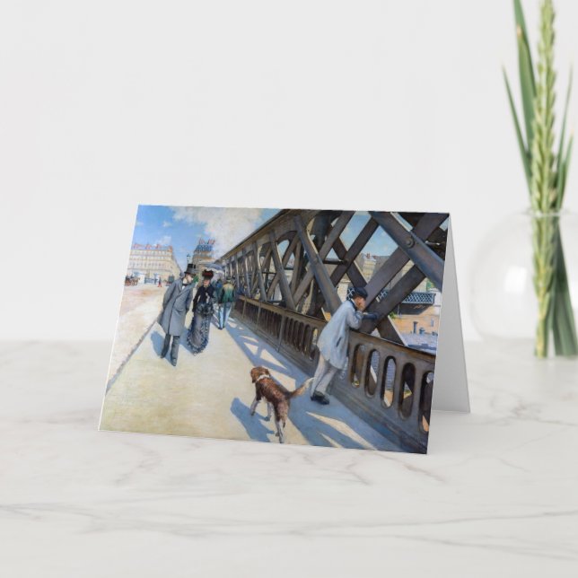 Gustave Caillebotte - Le Pont de l'Europe Card (Front)