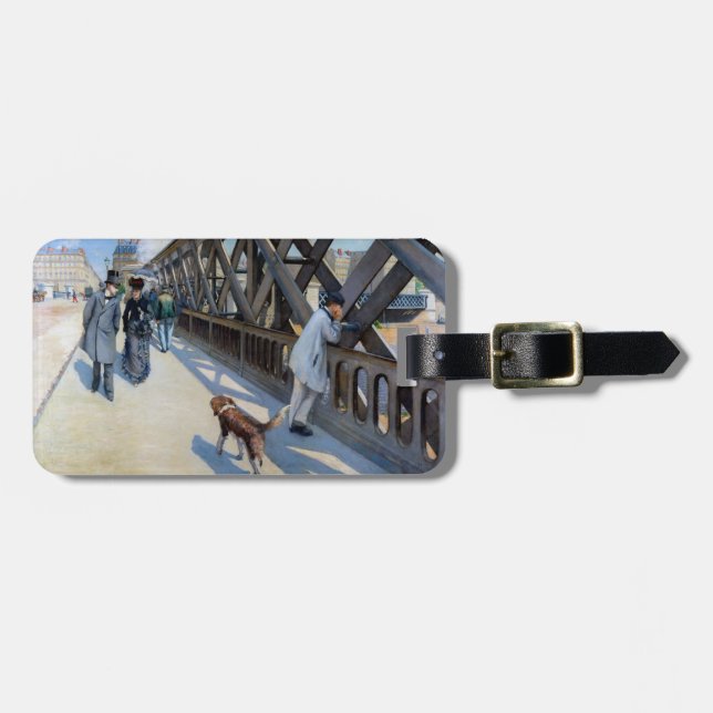 Gustave Caillebotte - Le Pont de l'Europe Luggage Tag (Front Horizontal)