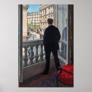 Gustave Caillebotte - Man at the Window Poster