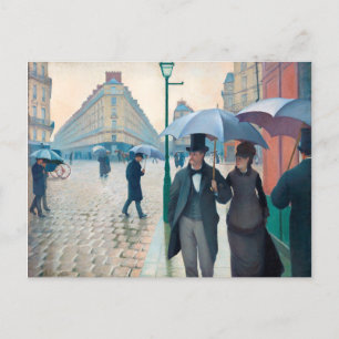 Gustave Caillebotte Paris Street Rainy Day Artwork Postcard