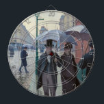 Gustave Caillebotte - Paris Street; Rainy Day Dartboard<br><div class="desc">Paris Street; Rainy Day / Rue de Paris, temps de pluie - Gustave Caillebotte in 1877</div>