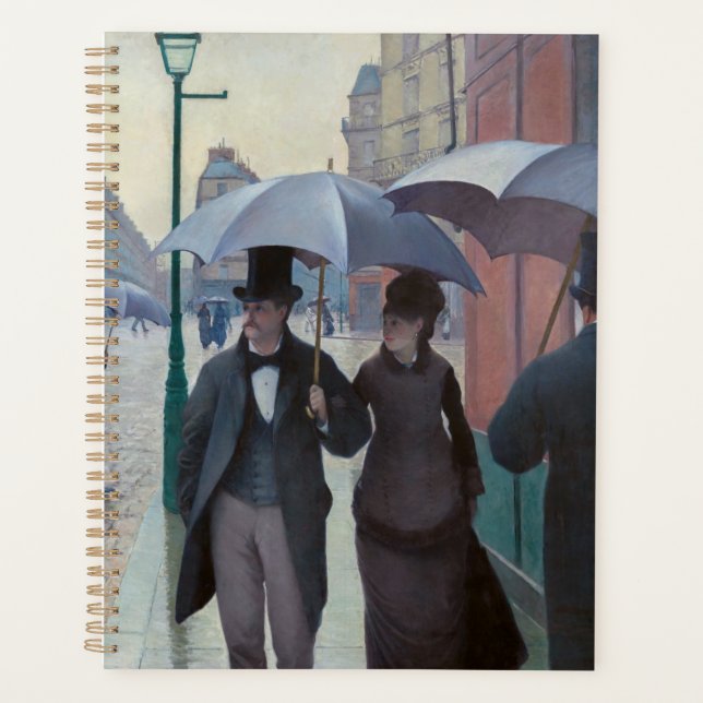 Gustave Caillebotte - Paris Street; Rainy Day Planner (Front)