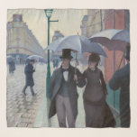 Gustave Caillebotte - Paris Street; Rainy Day Scarf<br><div class="desc">Paris Street; Rainy Day / Rue de Paris,  temps de pluie - Gustave Caillebotte in 1877</div>