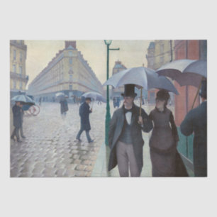 Gustave Caillebotte - Paris Street; Rainy Day Tissue Paper
