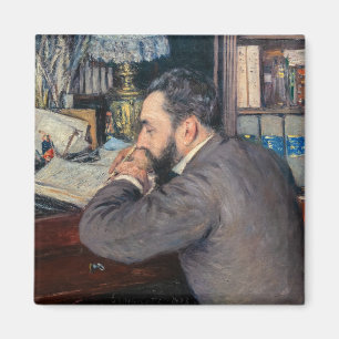Gustave Caillebotte - Portrait of Henri Cordier Magnet