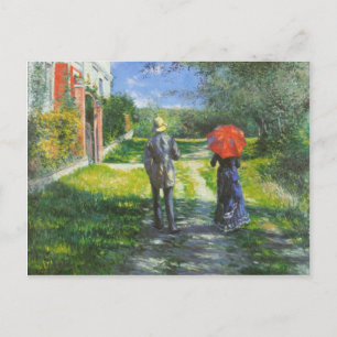 Gustave Caillebotte — Rising Road Postcard