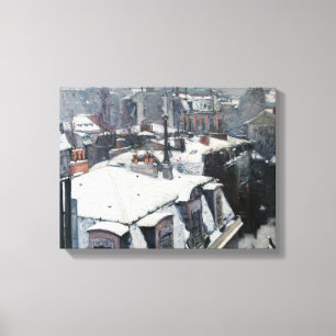 Gustave Caillebotte - Rooftops in the Snow Canvas Print