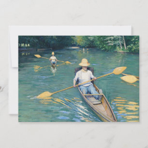 Gustave Caillebotte - Skiffs on the Yerres Invitation