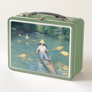 Gustave Caillebotte - Skiffs on the Yerres Metal Lunch Box