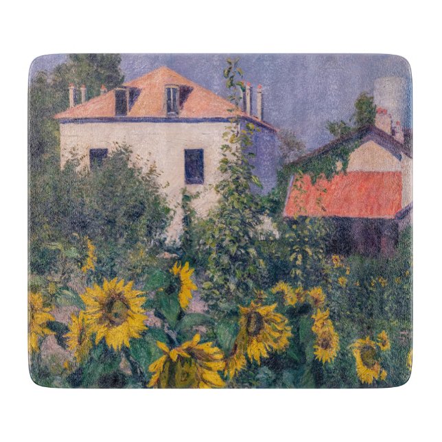 Gustave Caillebotte - Sunflowers, Garden Cutting Board (Front)