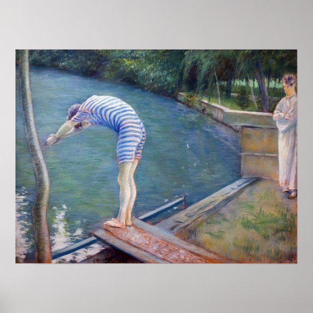Gustave Caillebotte - The Bather / The Diver Poster (Front)