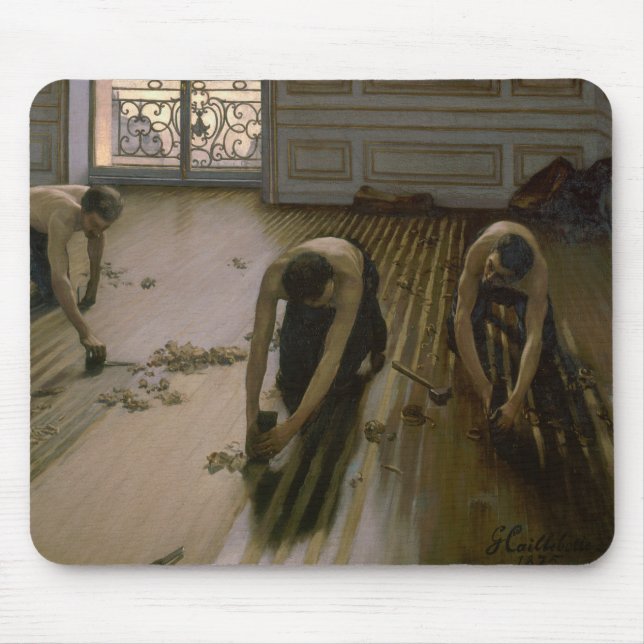 Gustave Caillebotte - The Floor Planers Mouse Pad (Front)