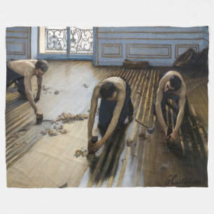Gustave Caillebotte - The Floor Scrapers Fleece Blanket