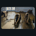 Gustave Caillebotte - The Floor Scrapers Magnet<br><div class="desc">The Floor Scrapers / Les Raboteurs de parquet - Gustave Caillebotte,  Oil on Canvas,  1875</div>