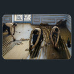 Gustave Caillebotte - The Floor Scrapers Magnet<br><div class="desc">The Floor Scrapers / Les Raboteurs de parquet - Gustave Caillebotte,  Oil on Canvas,  1875</div>