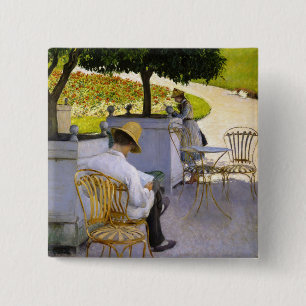 Gustave Caillebotte - The Orange Trees 15 Cm Square Badge