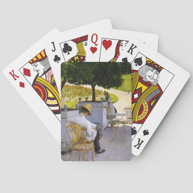 Gustave Caillebotte - The Orange Trees Playing Cards (Back)