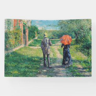 Gustave Caillebotte - The Path Uphill Banner