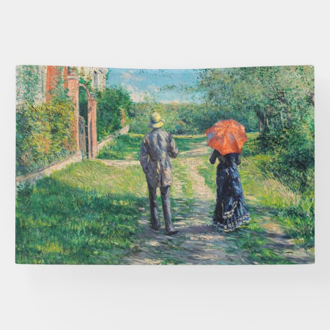 Gustave Caillebotte - The Path Uphill Banner (Horizontal)