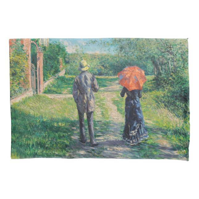 Gustave Caillebotte - The Path Uphill Pillowcase (Front)