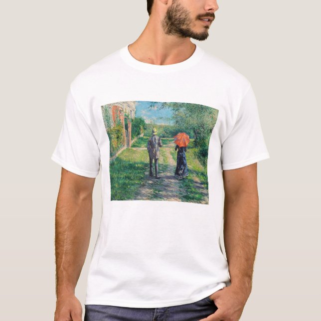 Gustave Caillebotte - The Path Uphill T-Shirt (Front)