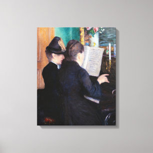Gustave Caillebotte - The Piano Lesson Canvas Print