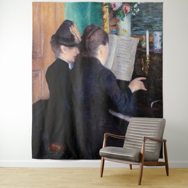 Gustave Caillebotte - The Piano Lesson Tapestry (In Situ)