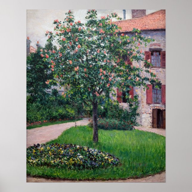 Gustave Caillebotte - Trees in Blossom Poster (Front)
