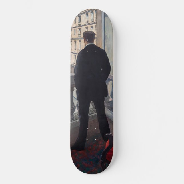 Gustave Caillebotte - Young Man at His Window  Skateboard (Front)