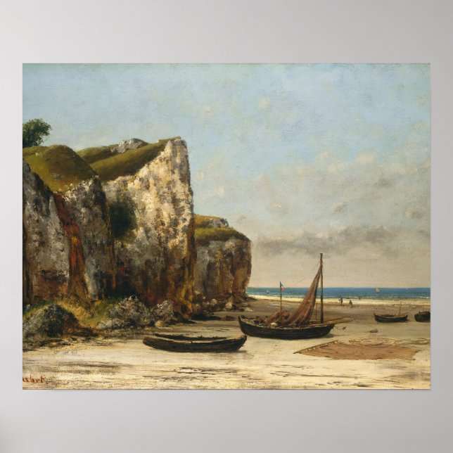 Gustave Courbet - Beach in Normandy Poster (Front)