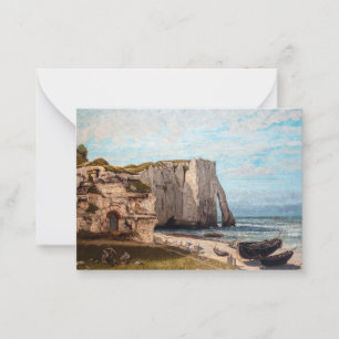Gustave Courbet - Cliffs at Etretat after Storm Card