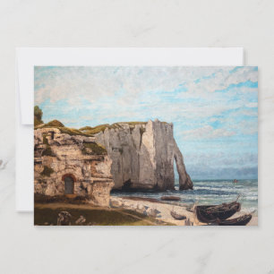 Gustave Courbet - Cliffs at Etretat after Storm Invitation