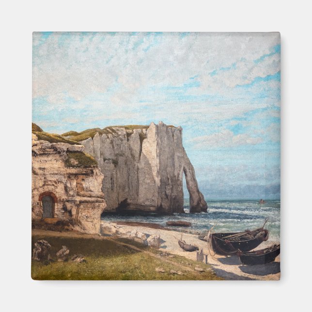 Gustave Courbet - Cliffs at Etretat after Storm Magnet (Front)