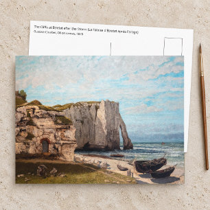 Gustave Courbet - Cliffs at Etretat after Storm Postcard