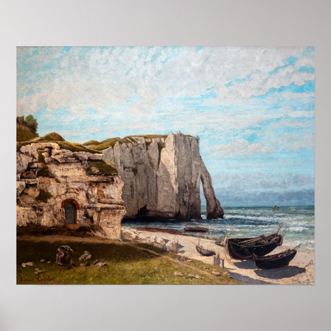 Gustave Courbet - Cliffs at Etretat after Storm Poster (Front)