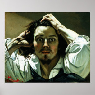 Gustave Courbet  - Self Portrait Poster