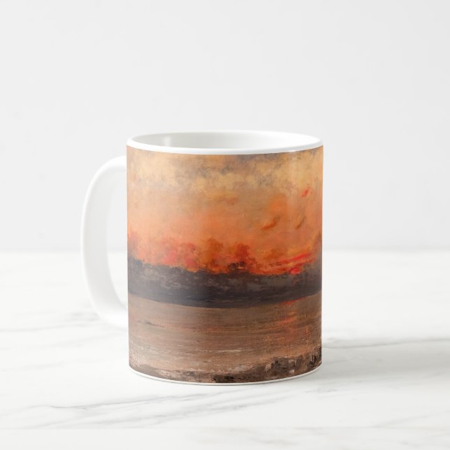 Gustave Courbet - Sunset Coffee Mug (Front Left)