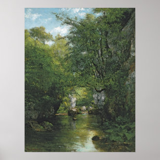 Gustave Courbet  - The Bremen Creek 1866 Poster