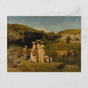 Gustave Courbet - Young Ladies of the Village Postcard