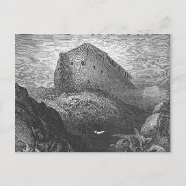 Gustave Doré - A Dove Is Sent Forth from the Ark Postcard (Front)