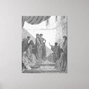 Gustave Doré - Acts 10 Peter Preaches in the House Canvas Print