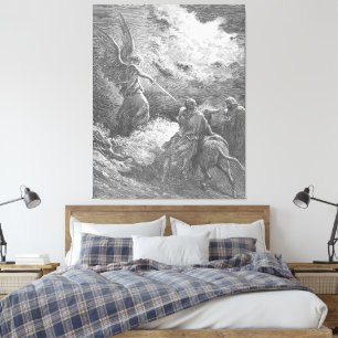 Gustave Doré - An Angel Appears to Balaam Canvas Print