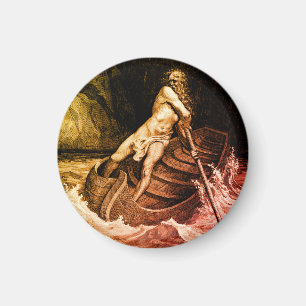 Gustave Doré - Caron Rowing/Dante’s Inferno Magnet