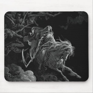 Gustave Dore - Death On The Pale Horse Mouse Pad