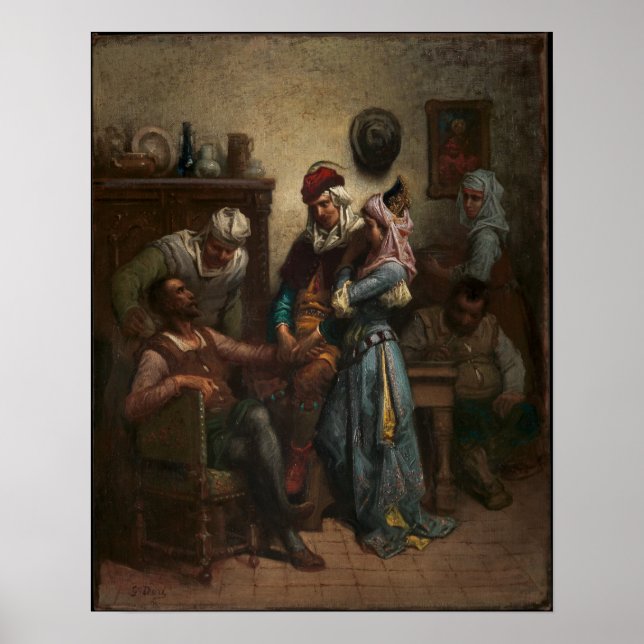 Gustave Doré Don Quixote and Sancho Panza Poster (Front)