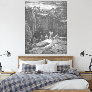 Gustave Doré - Ezra Kneels in Prayer Canvas Print