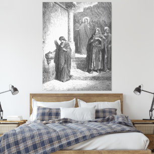 Gustave Doré - Mark 12 The Widow's Mite Canvas Print