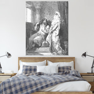Gustave Doré - Samson and Delilah Canvas Print